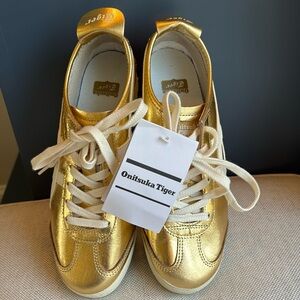 Onitsuka Tiger gold sneakers